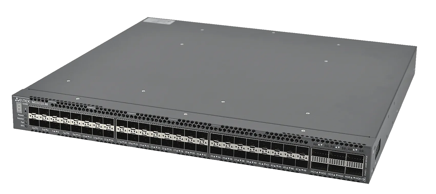 Ethernet-коммутатор MES5310-48, 48x1G/10G SFP+ + 6x40G/100G QSFP+, L3, dual PSU