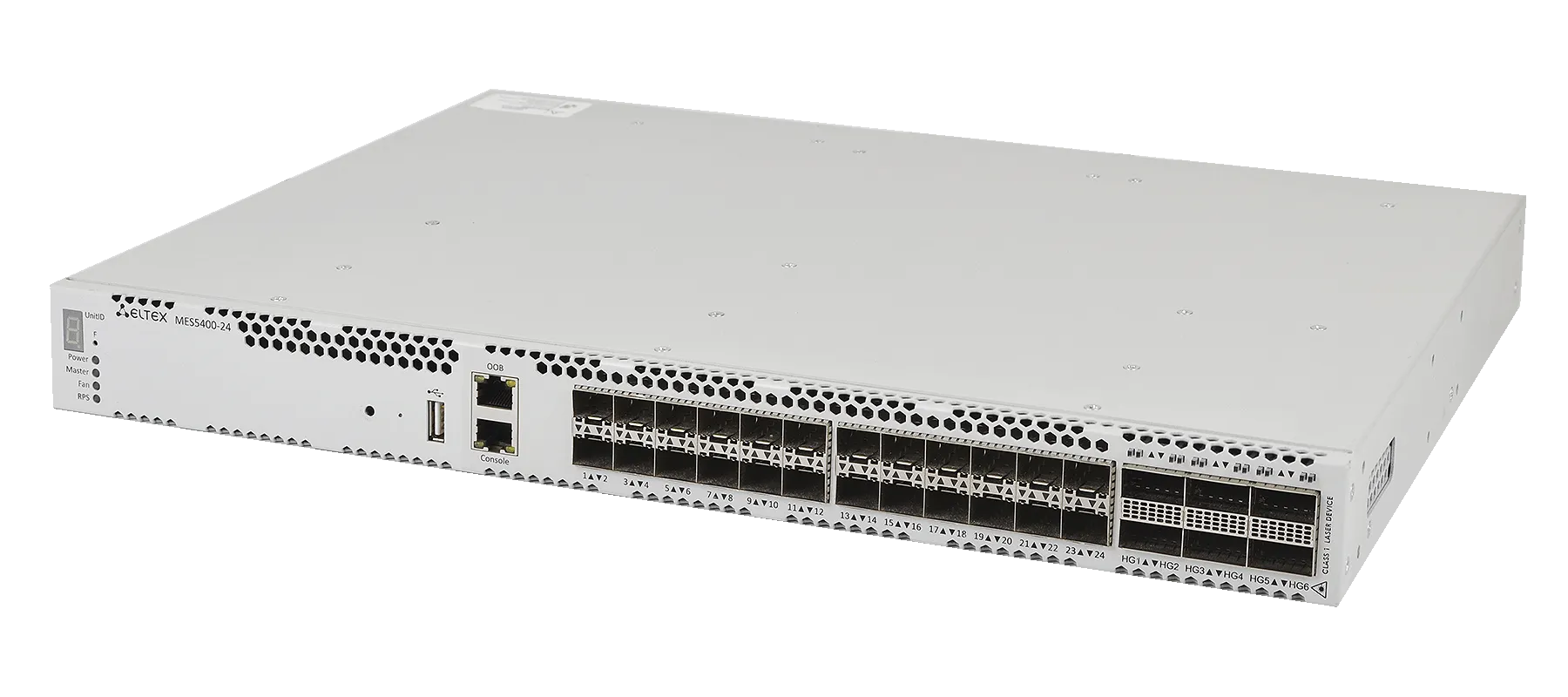 Ethernet-коммутатор MES5400-24, 24x1G/10G SFP+ + 6x40G/100G QSFP+, L3, dual PSU